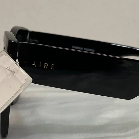 Aire Haedus Oversized Square Cat-Eye Sunglasses Black Smoke Mono NWT - Picture 12 of 15